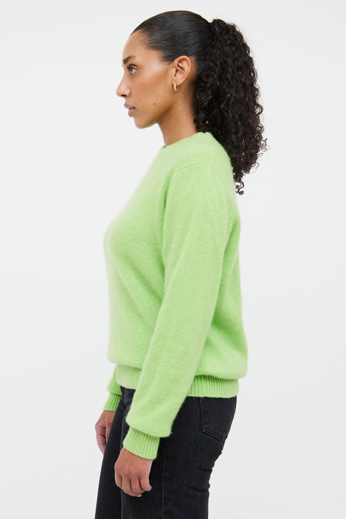 Green Cashmere Knit Sweater