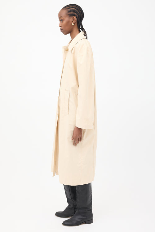 The Frankie Shop Beige Oversized Trench Coat