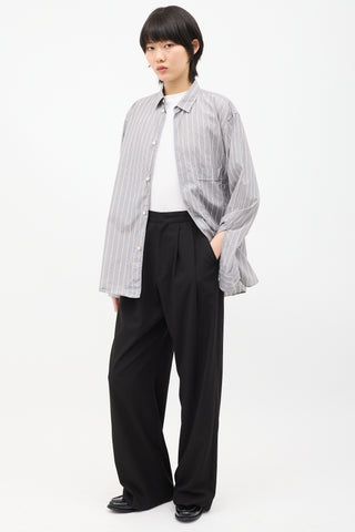 The Frankie Shop Black Aliye Pintuck Trouser