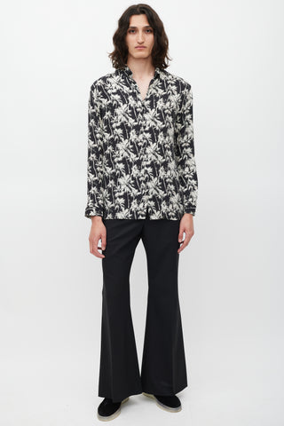 The Kooples Black 
White Floral Shirt