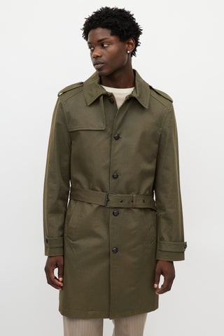 The Kooples Green Belted Coat