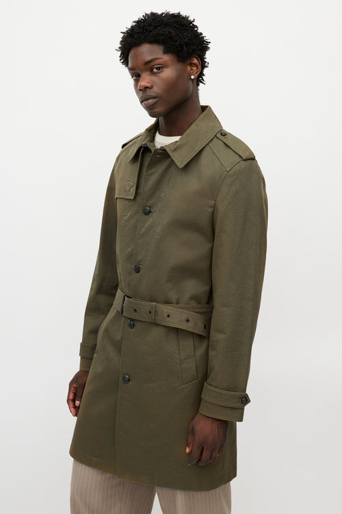 The Kooples Green Belted Coat