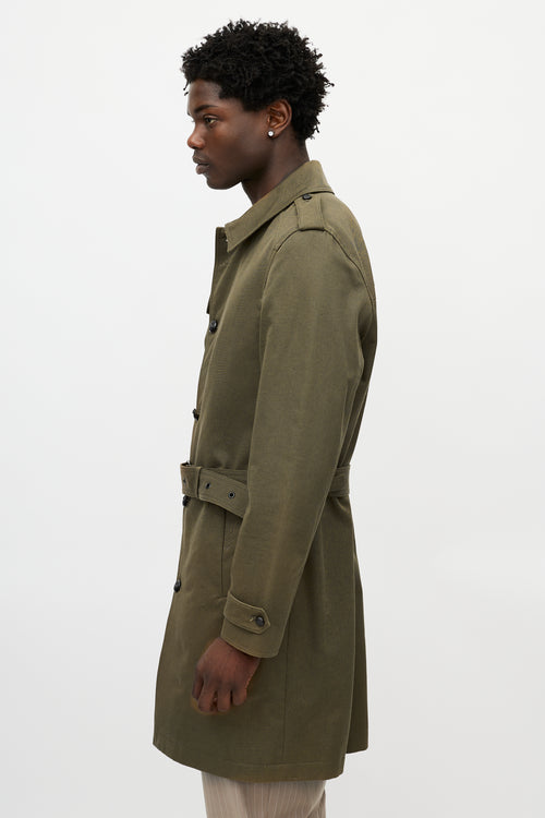 The Kooples Green Belted Coat