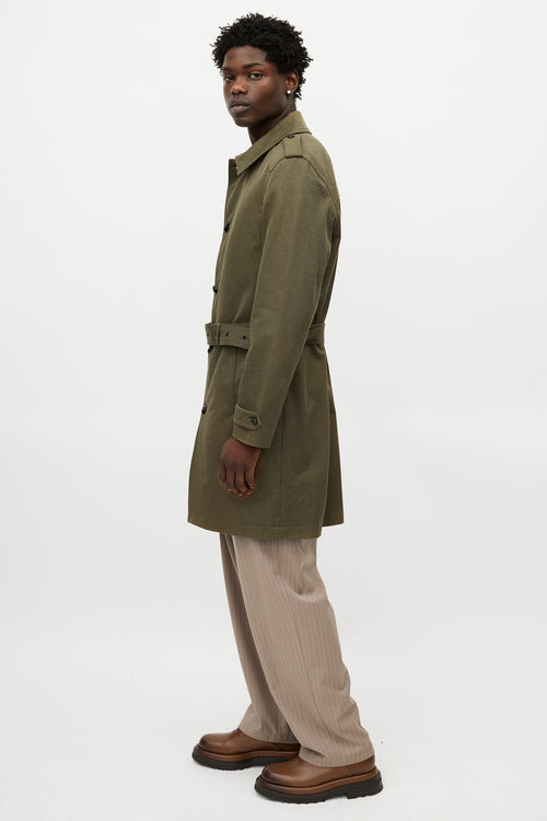 The Kooples Green Belted Coat