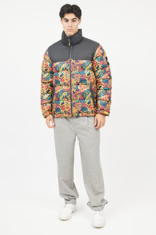 The North Face Black 
Multicolour Down Puffer Jacket