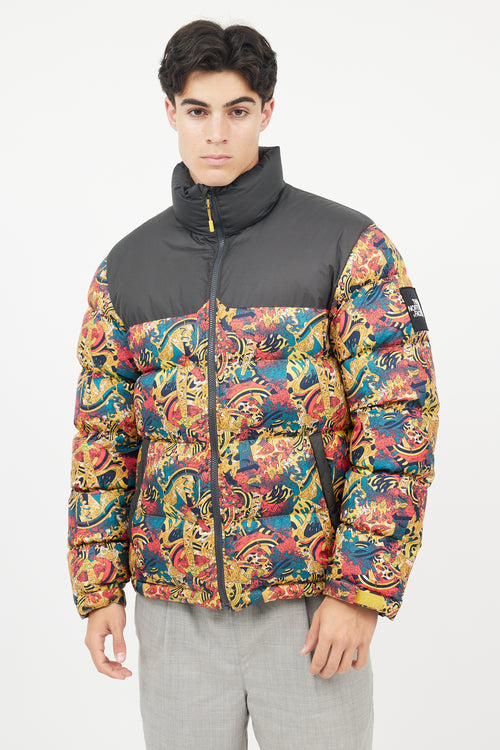 The North Face Black 
Multicolour Down Puffer Jacket