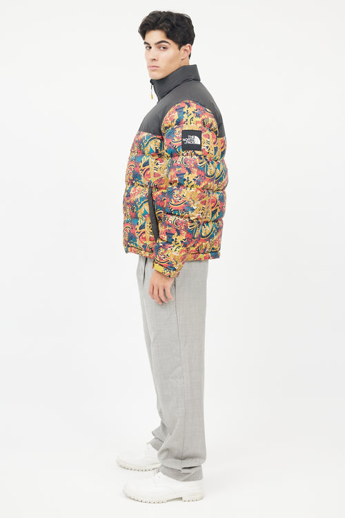 The North Face Black 
Multicolour Down Puffer Jacket