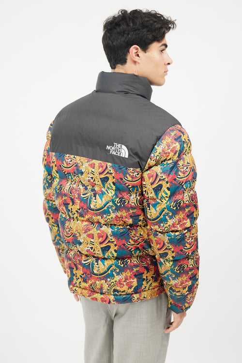 The North Face Black 
Multicolour Down Puffer Jacket