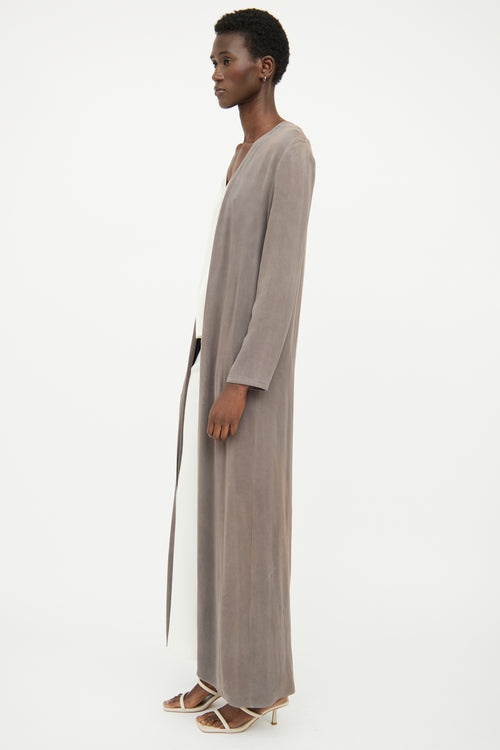 The Perfext Grey Long Sleeve Robe