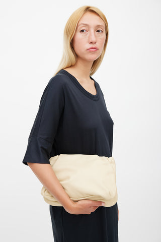 The Row Beige Bourse Clutch