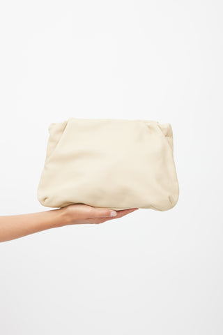 The Row Beige Bourse Clutch