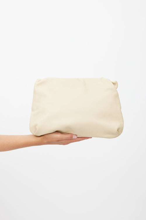 The Row Beige Bourse Clutch