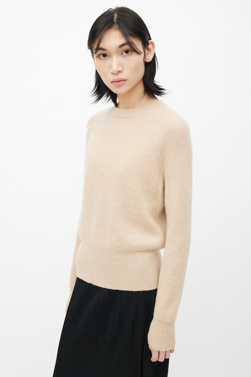 The Row Beige Camel Knit Sweater