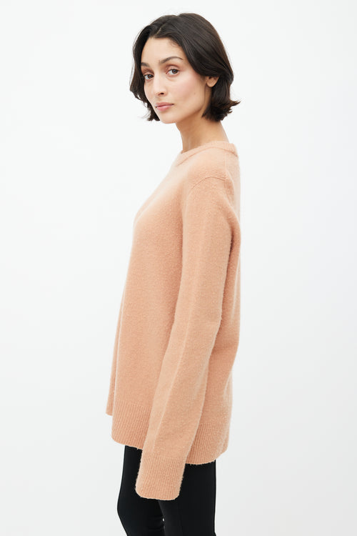 The Row Beige Cashmere Knit Sweater