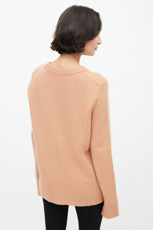 The Row Beige Cashmere Knit Sweater