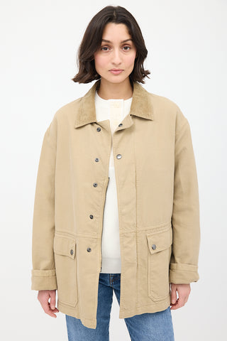 The Row Beige Cotton Canvas Frank Jacket