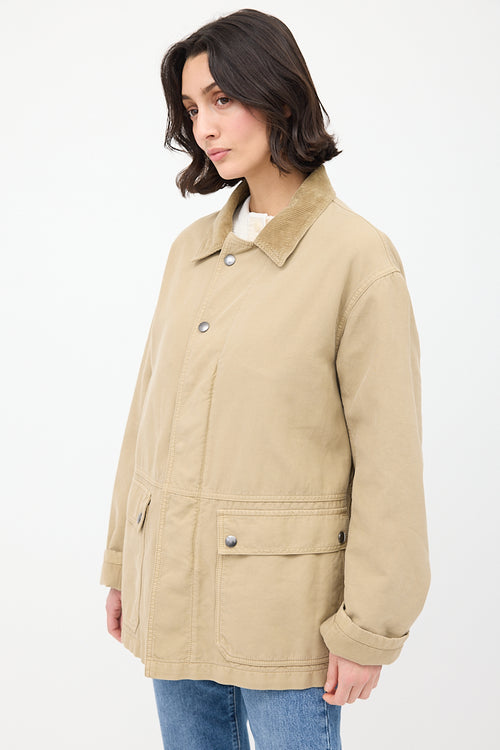 The Row Beige Cotton Canvas Frank Jacket