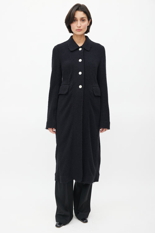 The Row Black Adonide Furry Coat