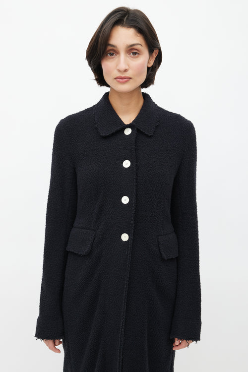 The Row Black Adonide Furry Coat