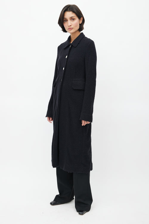 The Row Black Adonide Furry Coat