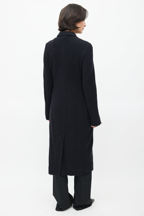 The Row Black Adonide Furry Coat