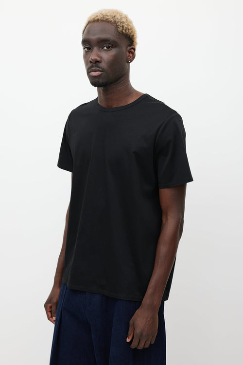 The Row Black Boxy T-Shirt