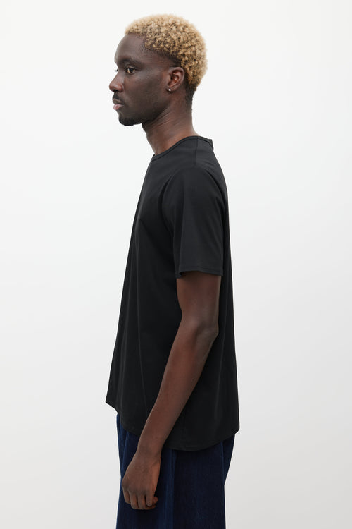 The Row Black Boxy T-Shirt