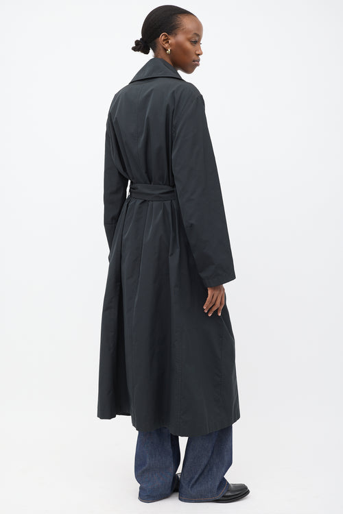 The Row Black Cadel Belted Trench Coat