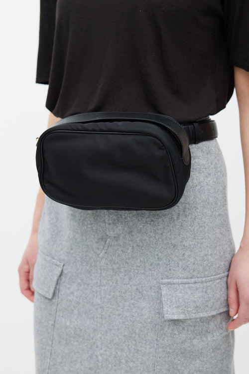 The Row Black Nylon Belt Bag