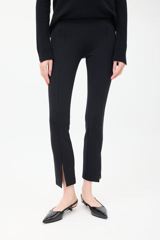 The Row Black Nylon Thilde Split Legging