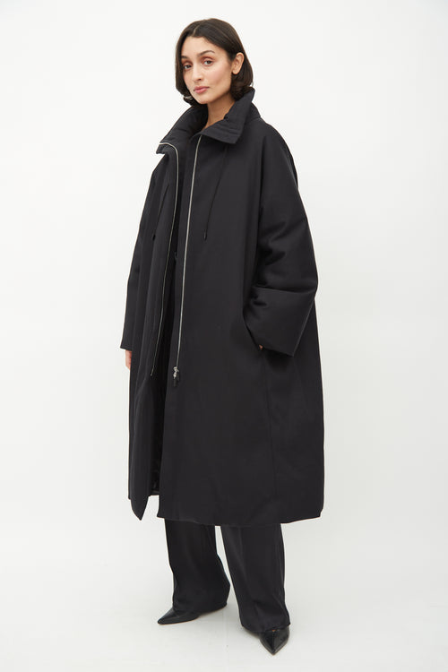 The Row Black Reka Down Filled Coat