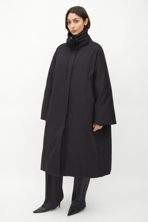 The Row Black Reka Down Filled Coat