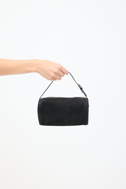 The Row Black Suede 90
s Bag