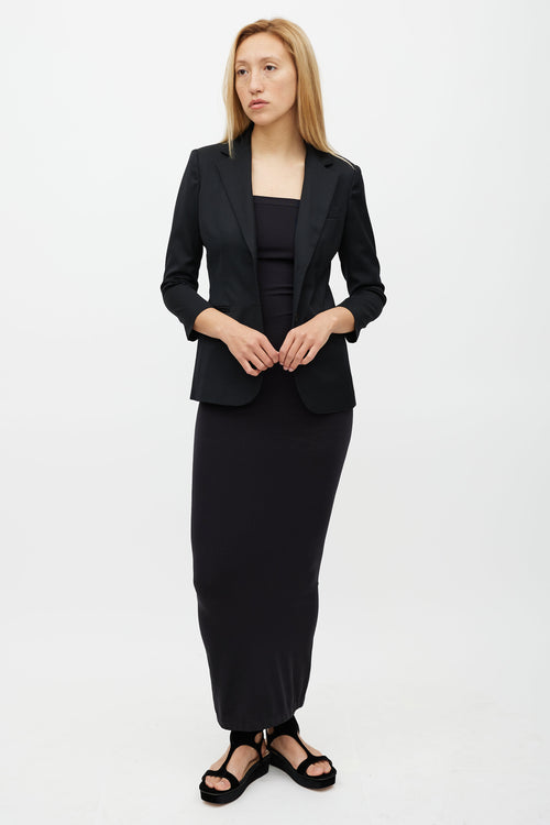 The Row Black Wool Blazer