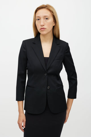 The Row Black Wool Blazer