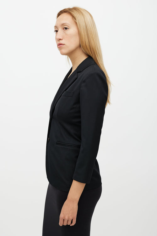 The Row Black Wool Blazer