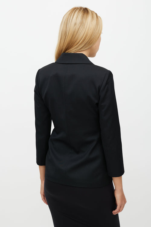 The Row Black Wool Blazer