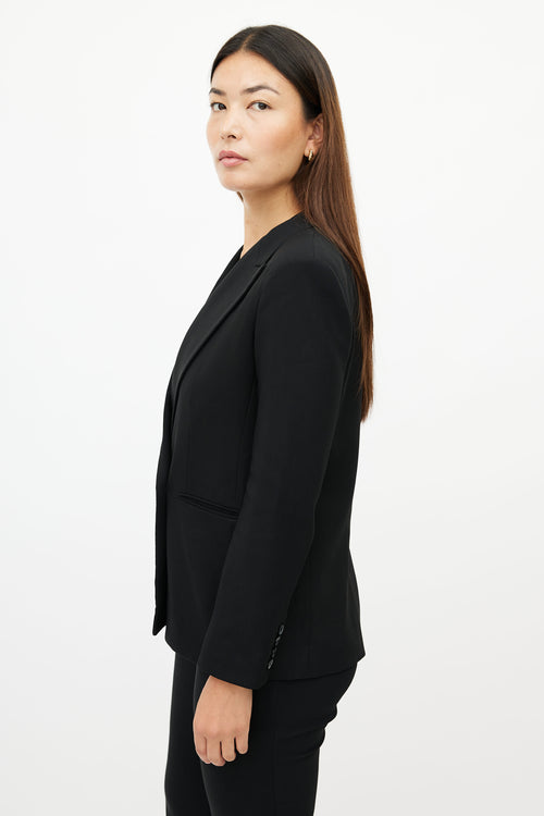 The Row Black Wool Blazer 
Pant Suit