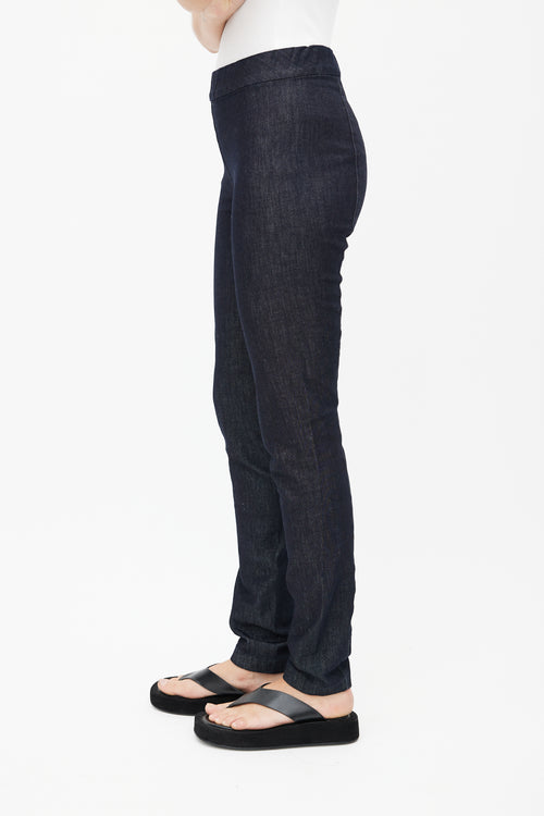 The Row Blue Denim Skinny Trouser