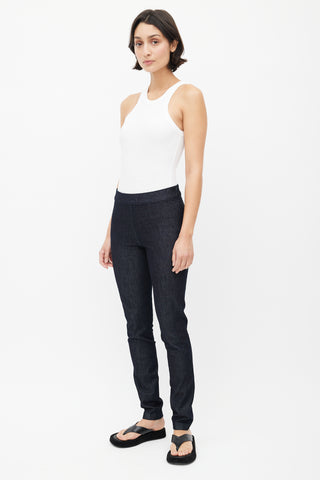 The Row Blue Denim Skinny Trouser