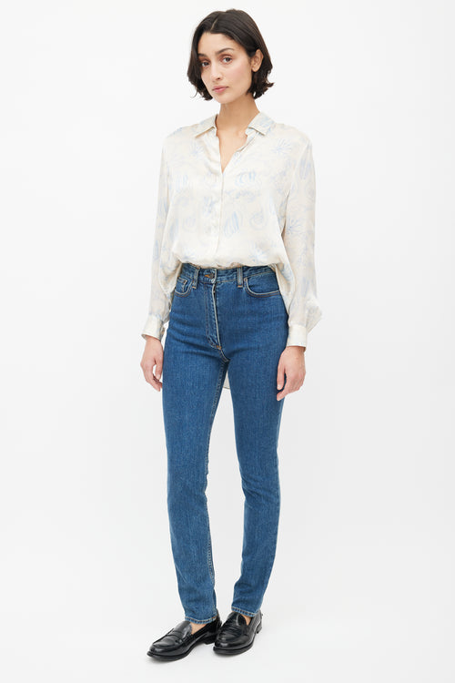 The Row Blue Skinny Denim Jeans