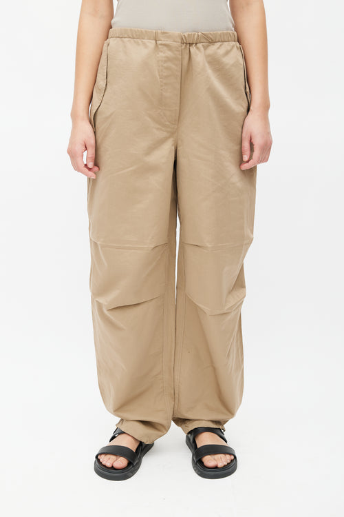 The Row Brown Antica Drawstring Trouser