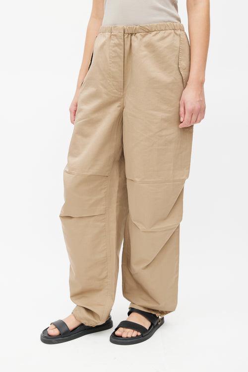 The Row Brown Antica Drawstring Trouser