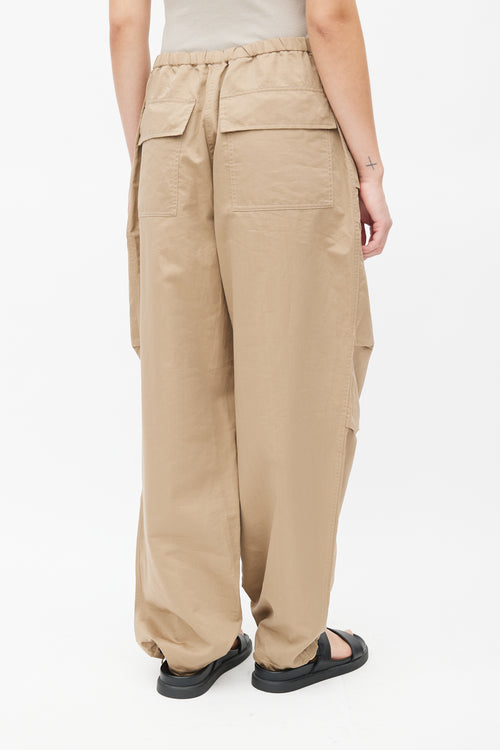 The Row Brown Antica Drawstring Trouser