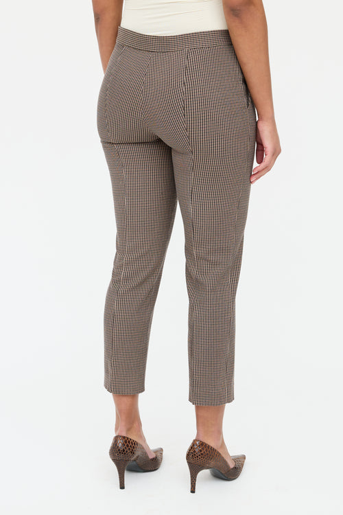 The Row Brown 
Black Houndstooth Suit