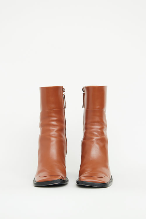 The Row Dark Cuir Patch Boot