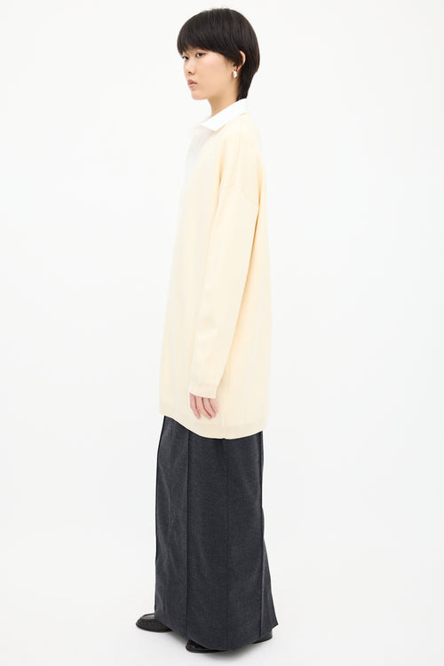 The Row Cream Miru Oversized Sweater