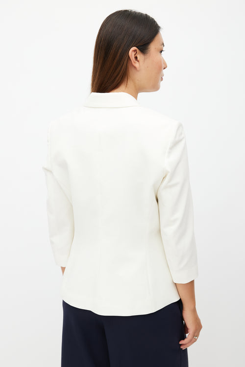 The Row Cream Wool Blazer