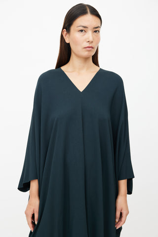 The Row Dark Green Iona Caftan