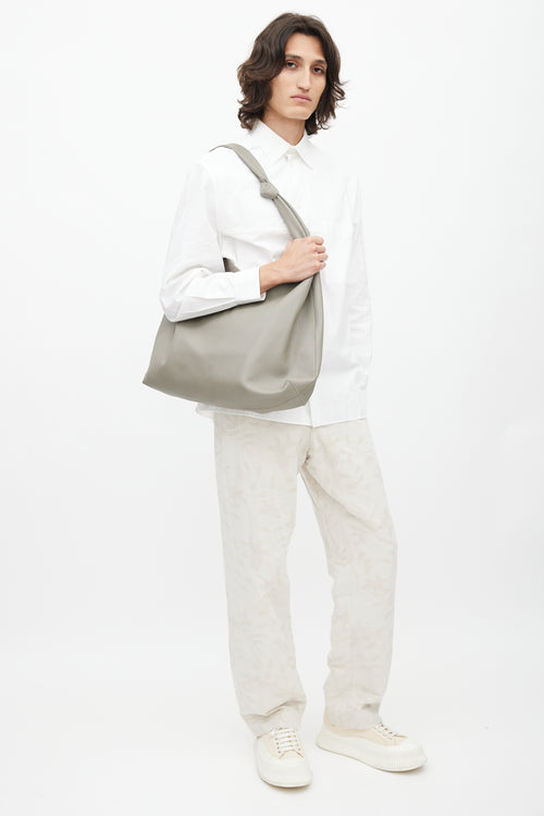 The Row Grey Bindle Knot Leather Bag